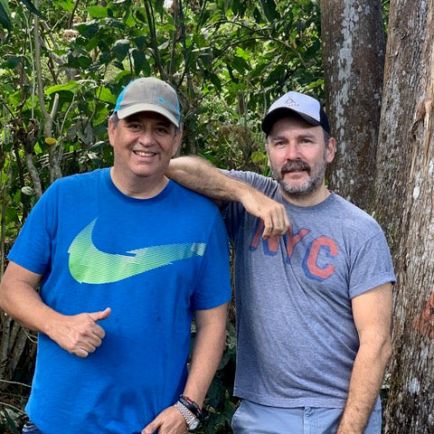 Ralf and coffee farmer Mauricio