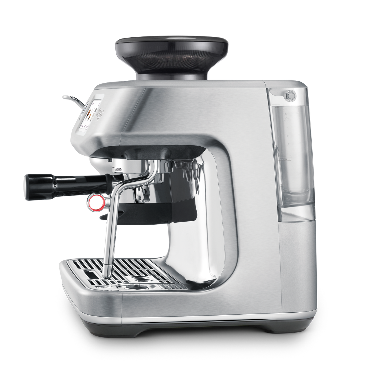 SAGE BARISTA TOUCH IMPRESS – WITH COLD EXTRACTION espresso machine side view with sleek design.