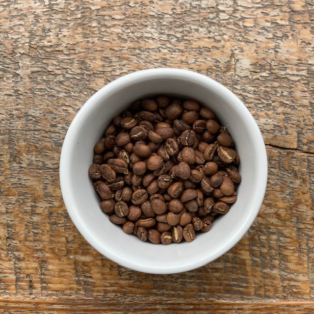 Roasted Nano Challa coffee beans