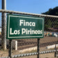 The farm sign at Los Pirineos