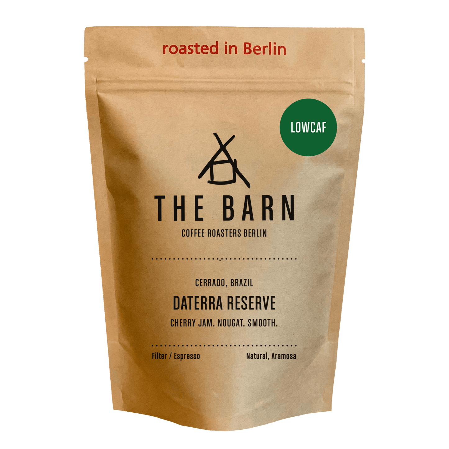 250 grams brown bag of Daterra Reserve, filter/espresso coffee beans