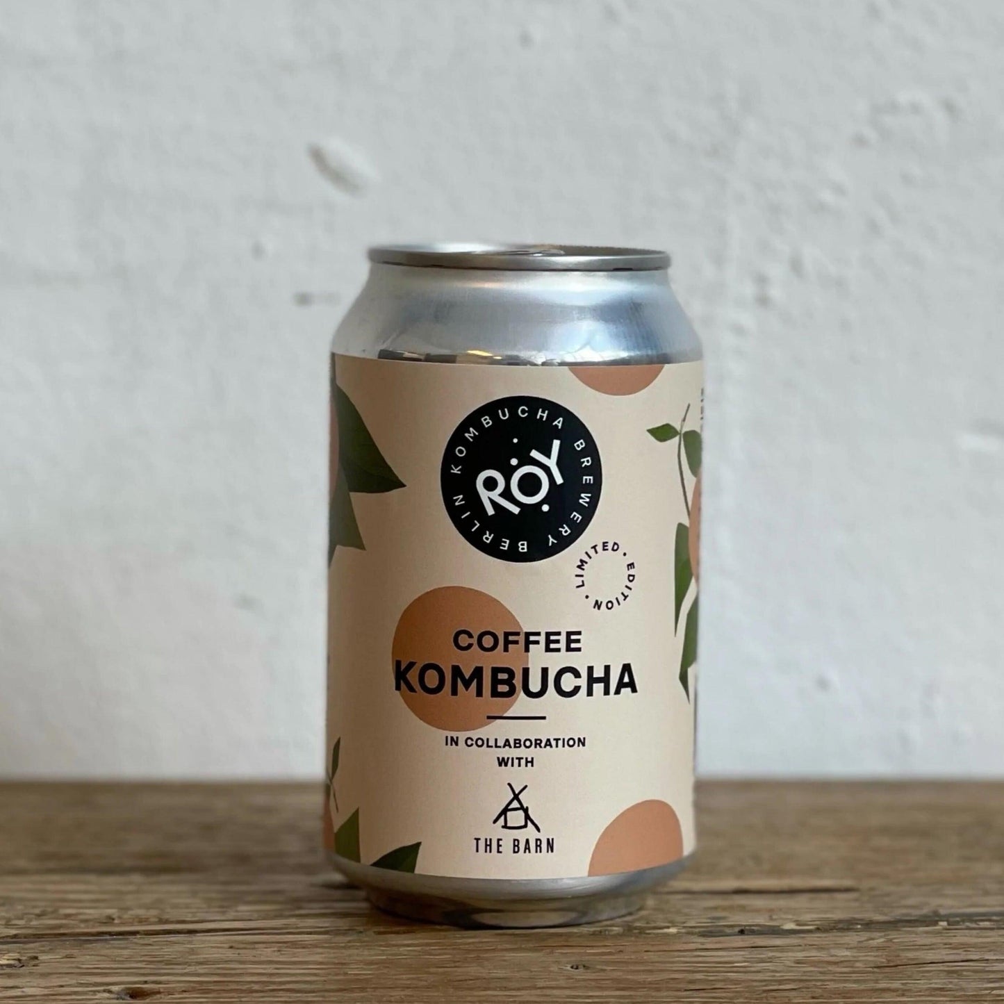 ROY x THE BARN Coffee Kombucha.